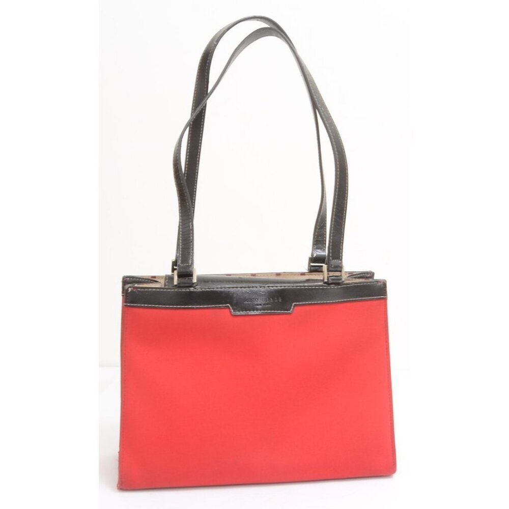 Kate Spade Red Black Shoulder Bag Purse Retro Pin-up Rockabilly Dots
